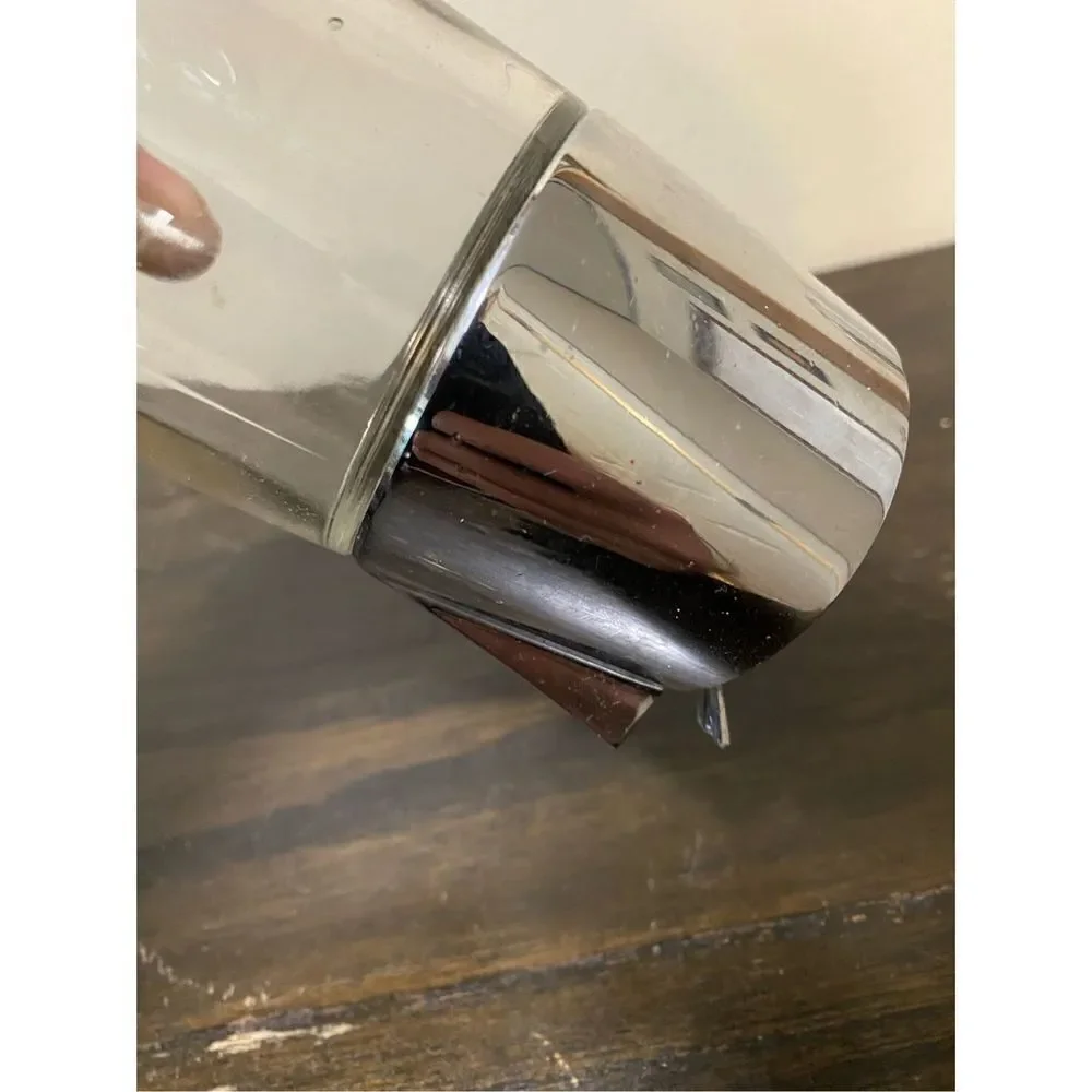 Vintage mid century chrome sugar shaker